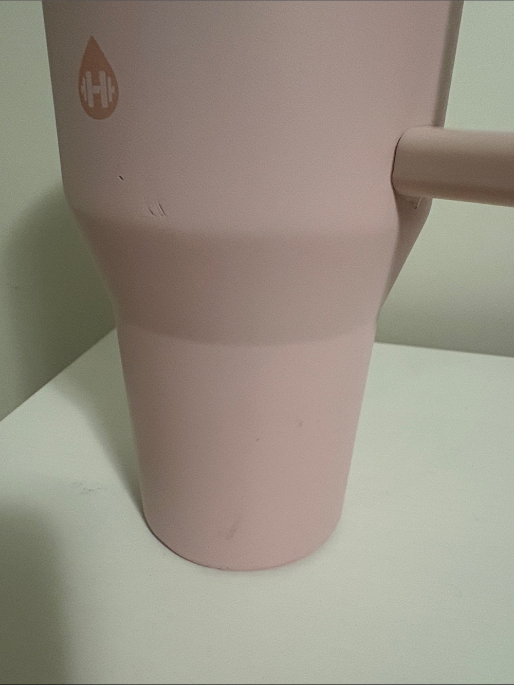 HydroJug in pink sand. Bottle and Straw (NO LID) - Picture 4 of 7
